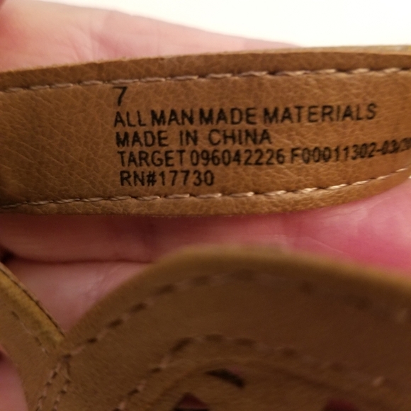 Universal Thread Cut-Out Slingback 3.5 Inch Wedge Women Size 7 - Picture 5 of 8